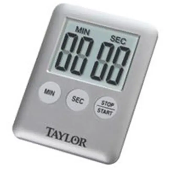 Taylor Guitars Mini Magnetic Silent Digital Sports Stopwatch & Timer - Compact Slim Design, 99-Minute Count Up, Counting Time, Magnetic Back, Easy Fit, LR44 Battery Included, Battery Powered, for General Sports, Mini Digital Timer