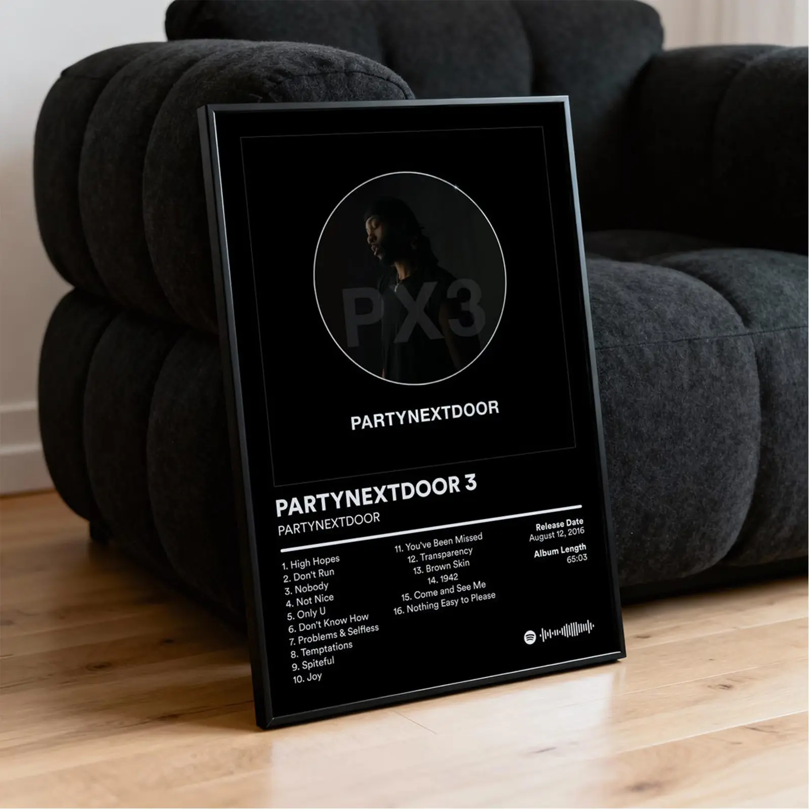 PARTYNEXTDOOR Album Vintage Premium Wall Art Poster Unframed HD Print Home Office Decor Unique Trendy Gift