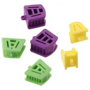 6 Packs Dental Oral Silicone Mouth Prop Bite Blocks