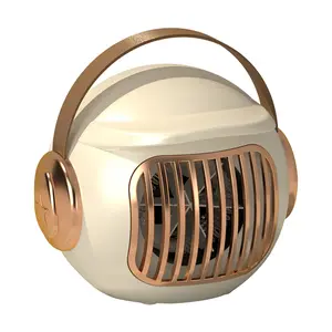 Space Heater, Portable Heater for Office Desk, 400W Mini Tent Warmer for Camping (Indoor Use), With Tip-Over Protection, Lightweight White