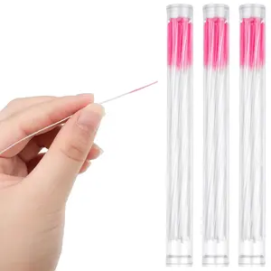 180 Pcs Earrings Hole Cleaner, Piercing Cleaner Floss, Rose Fragrance Odor Removal Ear Care, Piercing Floss Disposable Aftercare Cleaning Tool