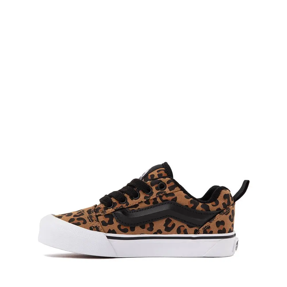 VANS Toddler Knu Skool Shoes - Casual Leopard Cheetah Print Sneakers with a Flat Heel for Everyday Play, 9-12 Months, Leopard Print, Laces