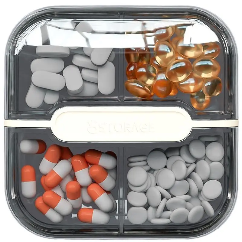 Beige Box*1+7-day Pill Case(7*7cm)