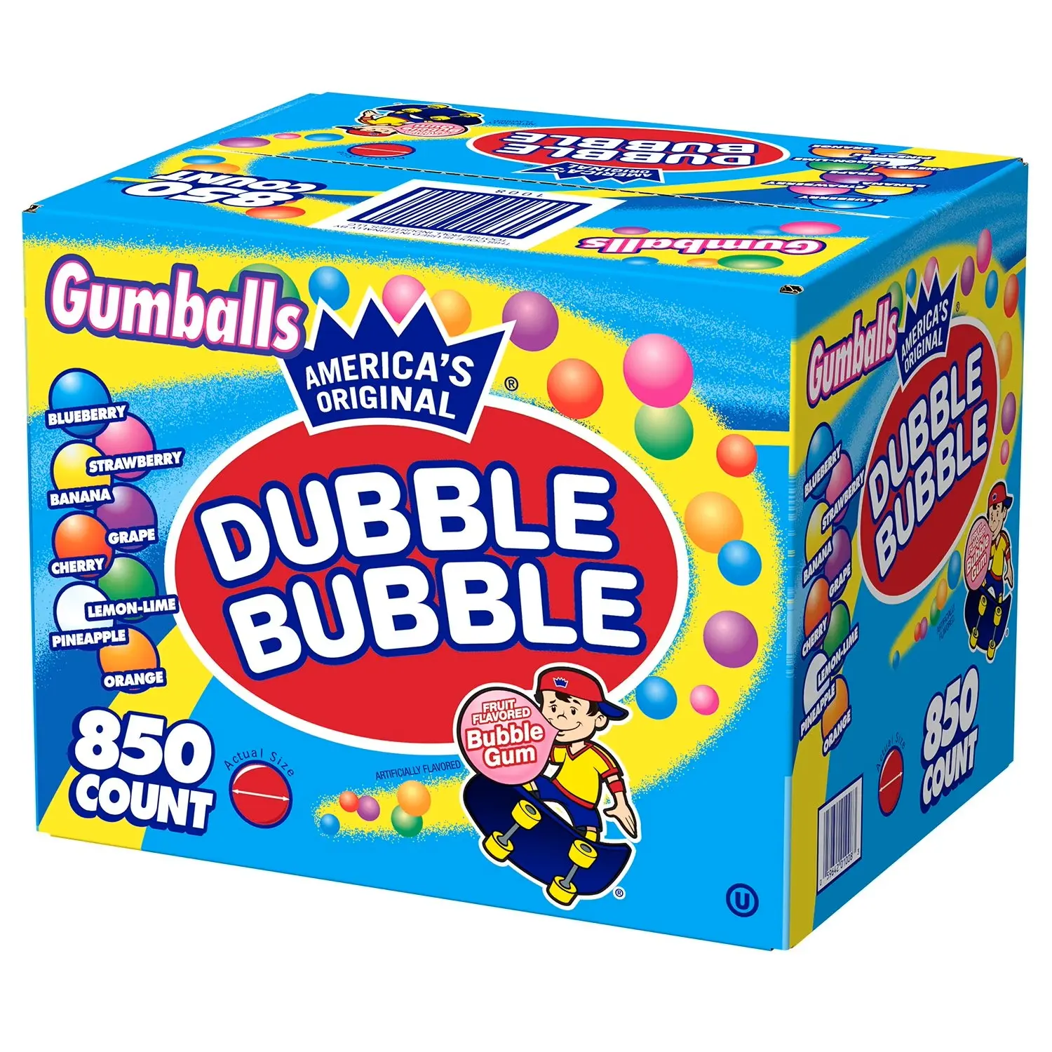 Dubble Bubble Fruit Gumballs, 14.6 Pound, 233.6 Oz