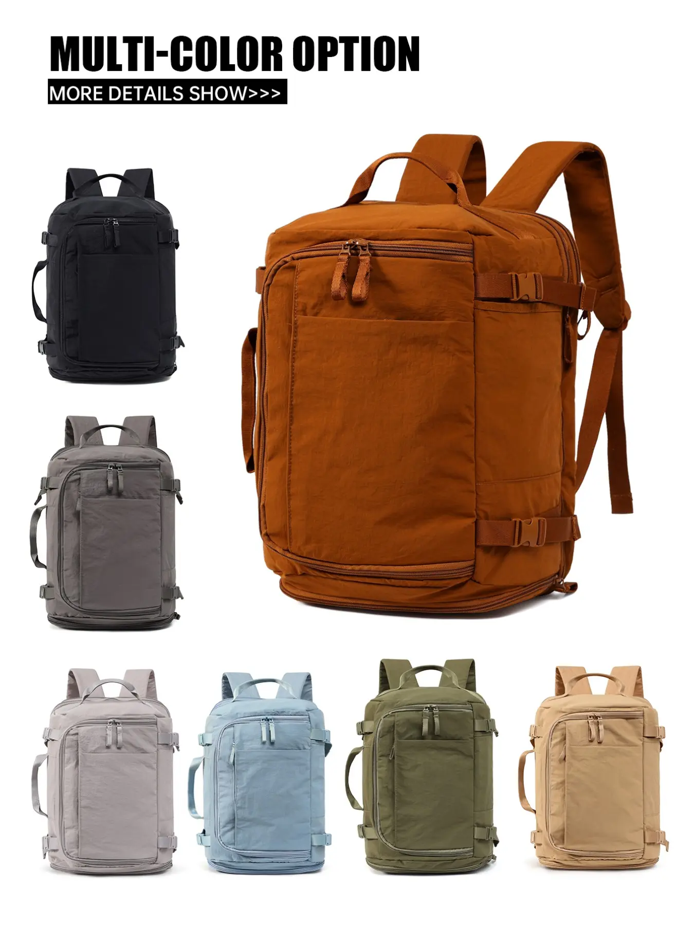 Large Capacity Airline-Approved Travel Backpack, 40.64cm Laptop Compartment, Shoe Pocket, Multi-Pocket Organizer, USB Charging, Hiking Camping Backpack, Outdoor Backpack, Portable Travel Backpack, Adventure Backpack