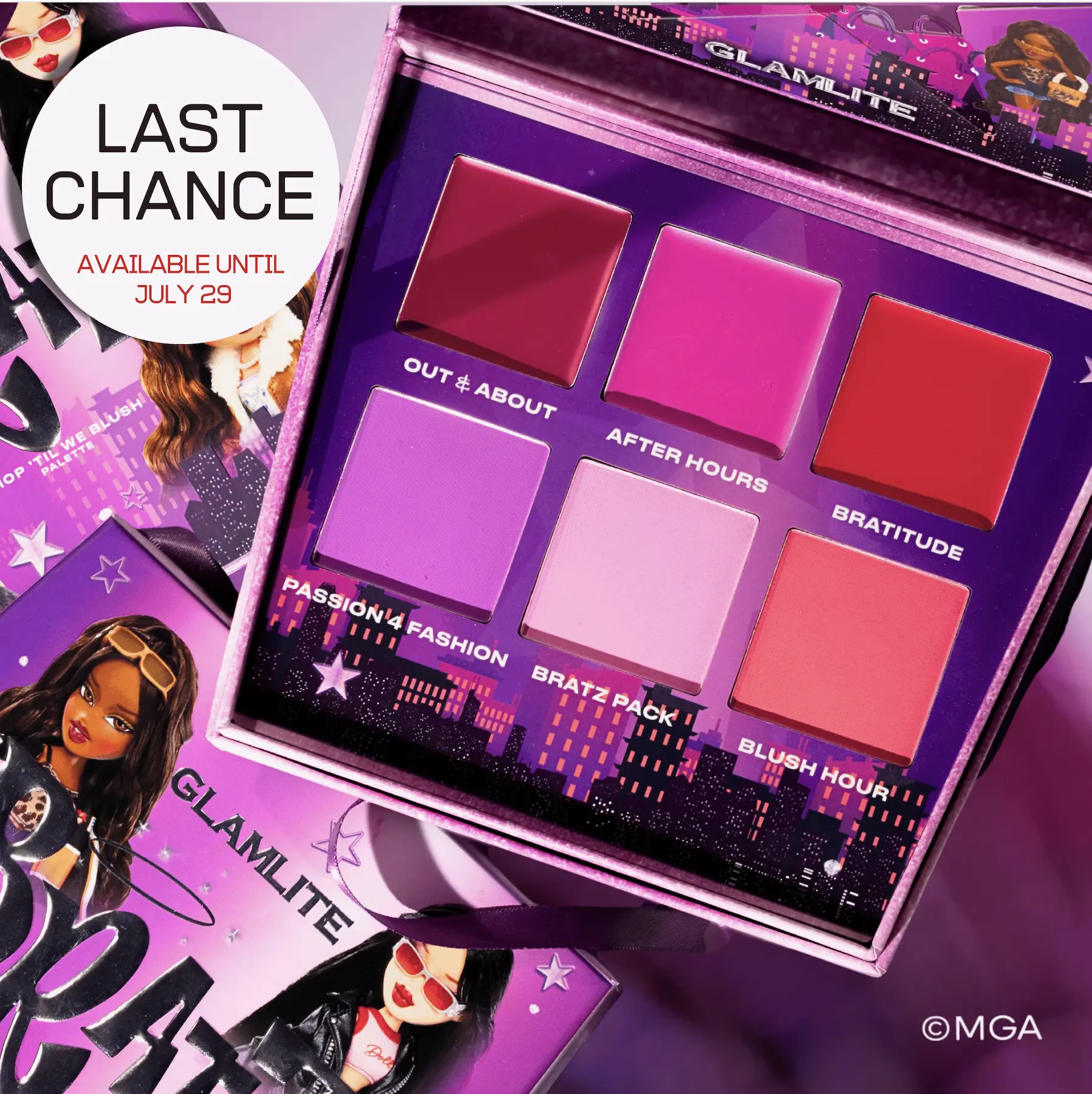 Bratz x Glamlite Shop 'Til We Blush Palette Bratz x Glamlite Shop 'Til We Blush Palette