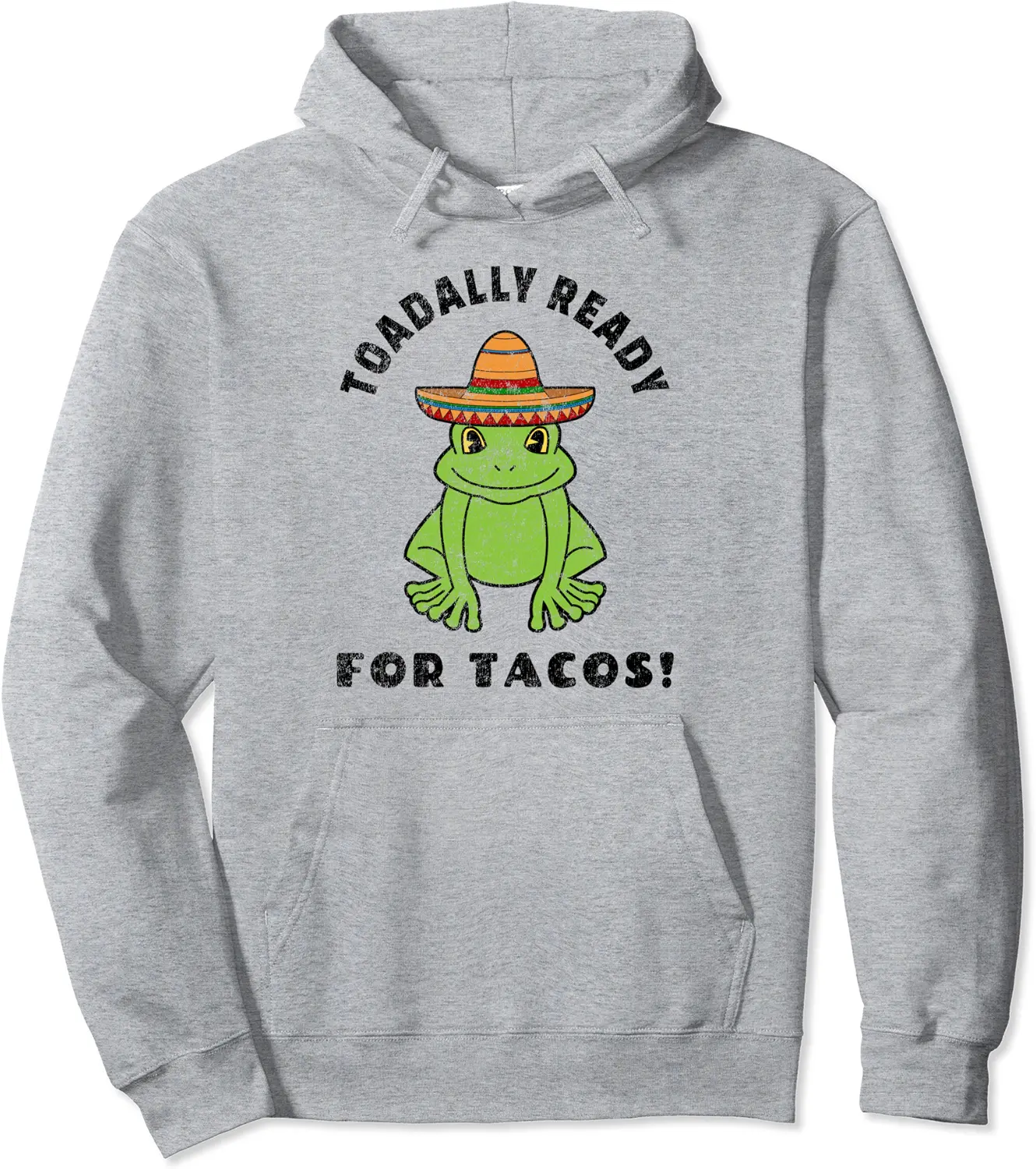 Toadally Ready For Tacos - Funny Toad Frog Pun Retro Look Pullover Hoodie - Mohamedab Shop 39B0BBHDZMCY