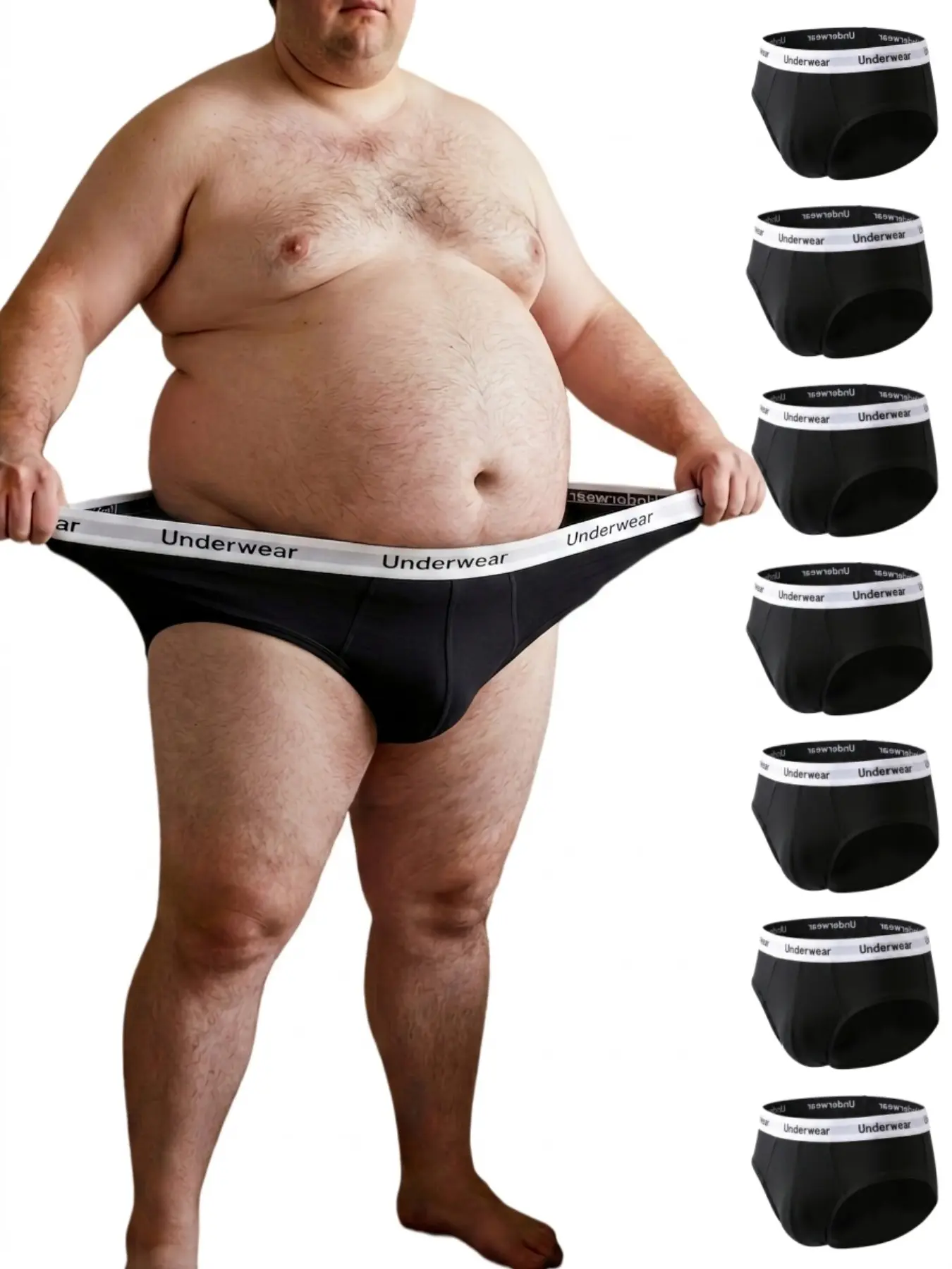 7-Pack Men's Seamless Breathable Comfort Stretch Athletic Briefs, Fashion Sport Underwear, Stretchy Sports Underwear, Available in Plus Size, All-Season Casual Fitted Briefs
