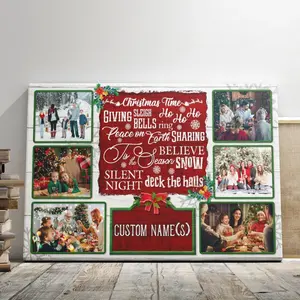 Personalized Photo Prints, Custom Photo Family Christmas Gifts, Holiday Wall Art For Festive Home Decor, Unique Family Keepsake Print, Warm Christmas Gift Idea For Loved Ones