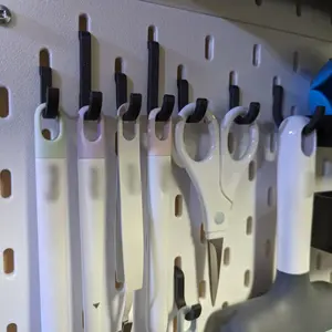 Pegboard Hooks Compatible with Skadis Style Heavy Duty Space Saving Organizer for Garage Kitchen Office Workbench Craft Room Seamless Mounting Storage Solution Easy to Install Garden Tool Organizer Multipurpose Utility Wall Hanging Hooks