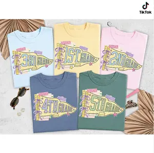 Comfort Colors Custom Teacher Team Shirt, Cute Back to School Tee for 1st-5th Grade, Teacher Gift, Tops Womenswear