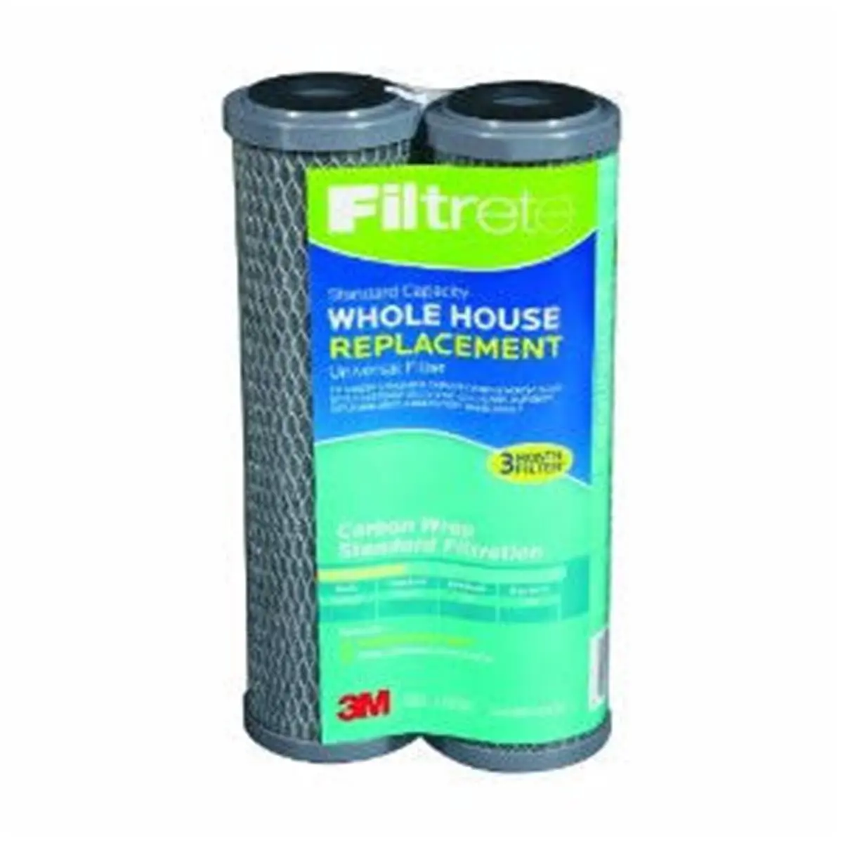 Filtrete Genuine OEM Replacement Water Filters, 10in x 2.5in Activated Carbon-Impregnated Cartridges, Chlorine Reduction, Odor Removal, Handles Low Level Issues, Pack of 2 (Model FILTRETE-3WH-STDCW-F02)