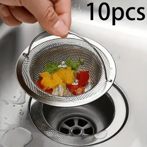 10-Pack Multi-Purpose Drain Cleaning Tool, Drain Clog Remover, Easy Handheld Cleaner to Prevent Clogs and Remove Debris, Bathroom and Kitchen Home Accessory, Ideal Christmas Gift