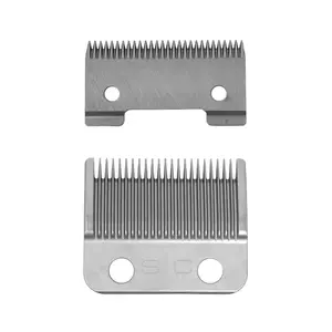StyleCraft Replacement Fixed Stainless Steel Taper Hair Clipper Blade with Moving Ceramic Deep Tooth Cutter Set