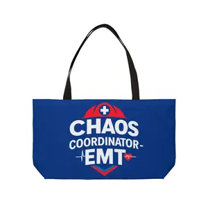 Chaos Coordinator EMT Weekender Tote Bag, Perfect for Emergency Responders, Gym, Beach, Travel, Gifts for First Responders