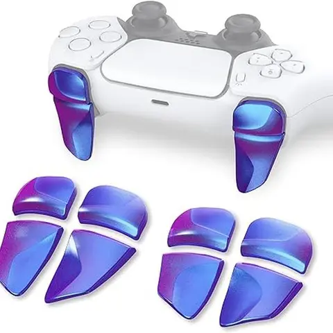 PlayVital Blade Shoulder Buttons Extension Triggers (2-Pair) - Custom, Lightweight Games Accessories with Enhanced Grip for PS5, PS5 Edge Controller, PS Portal Remote Player