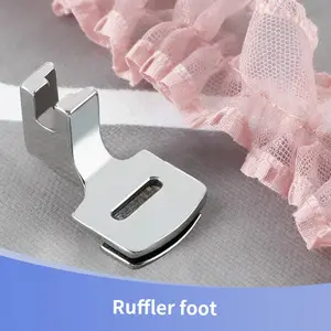 Home Sewing Machine Iron Foot, Multifunctional Home Sewing, Universal Thick Thin Fabric Presser Foot, Full Steel Wrinkle Presser, Lace Wedding Dress Accessory