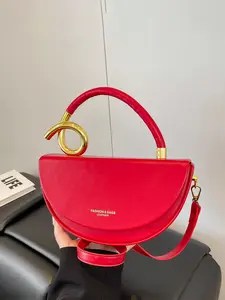Women's Fashionable Solid Color Handbag, Elegant Bag, Casual Versatile for Daily Commuting, Party, Date, Shopping, High-end Commuter Bag