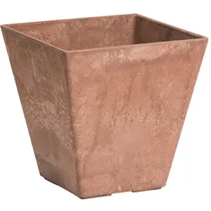 212 MAIN 12 in. Ella Square Planter Pot (Model 243548), Rustic Flower Pot, Outdoor Planter, Heavy Duty Garden Accessory, Heavy Duty Planter
