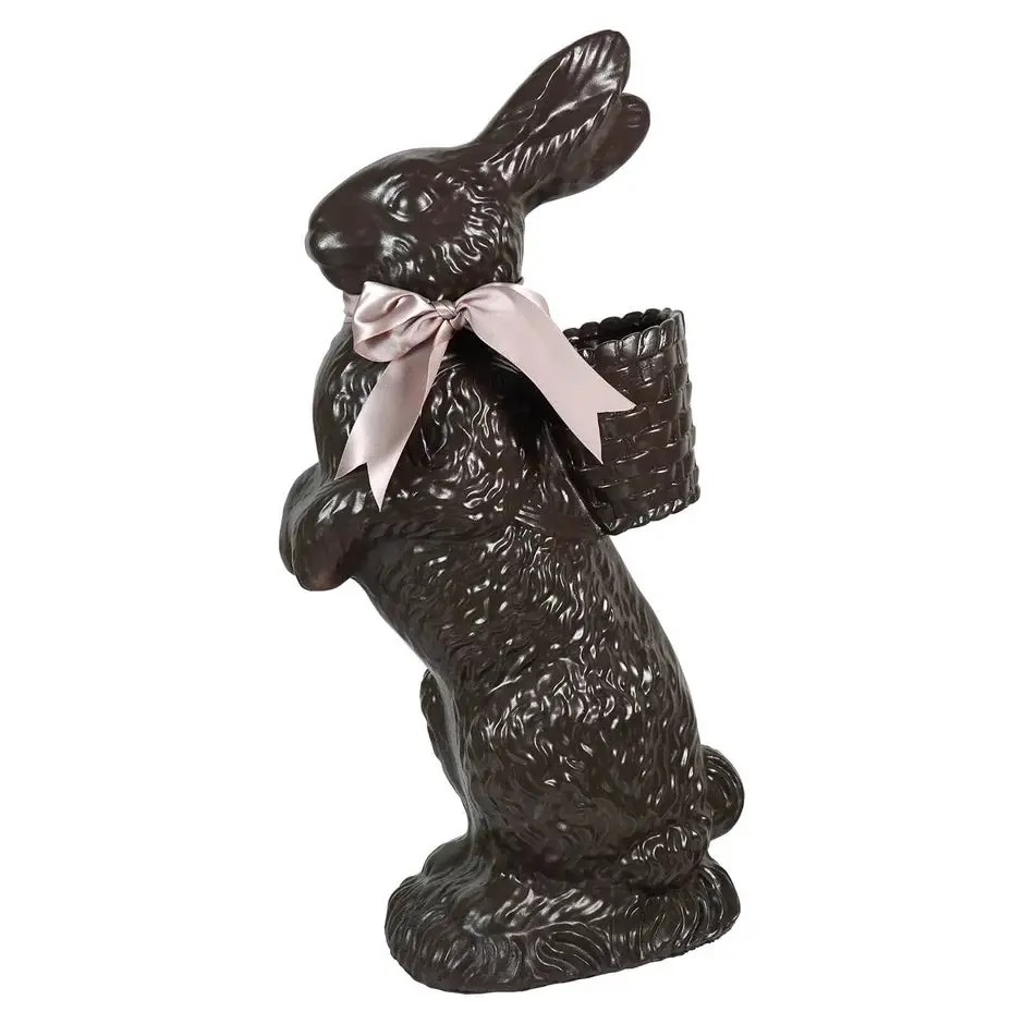 20.5 Inch Resin Standing Chocolate Bunny