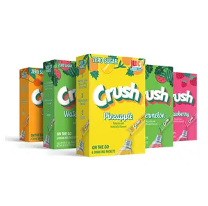 Crush- Powder Drink Mix - Sugar Free & Delicious (Summer Variety, 30 Sticks)