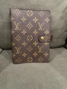 Pre-owned Louis Vuitton Canvas Small Leather Goods Monogram Agenda MM Day Planner Cover
