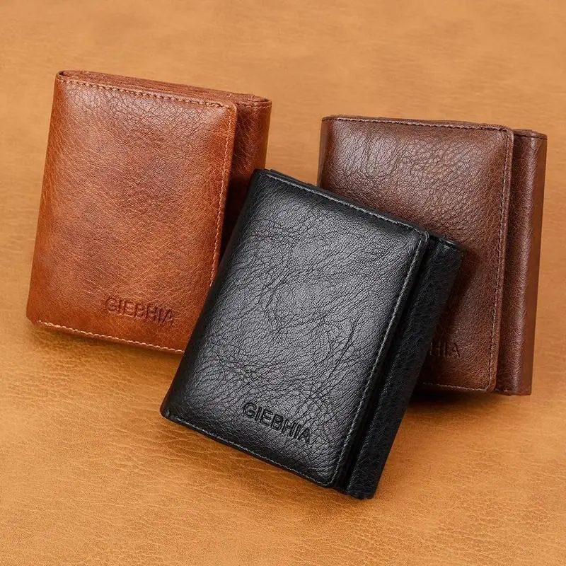 Women's Genuine Cowhide Leather RFID Protected Trifold Business Wallet - Multi-Functional Card Holder with Dual ID Slots, Multiple Storage Slots, Trifold Wallets, Casual, Organized, Scratchresist, Slim Pocket Slide, Daily Commutes, Durable, Scratch-Resist