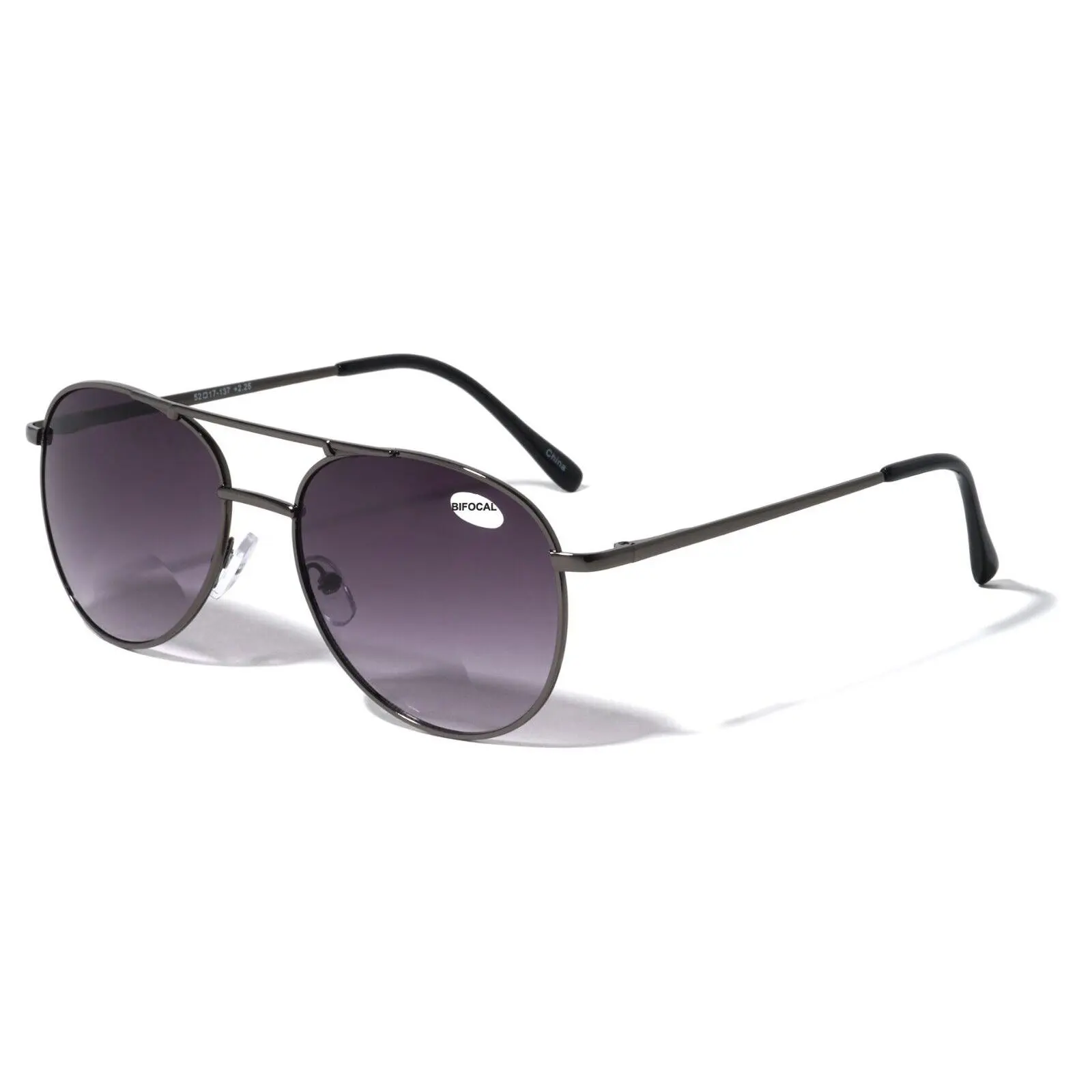 Classic Metal Tear Drop Reading Sunglasses - Integrated Bifocal - Outdoor Unisex