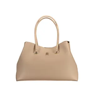 Tommy Hilfiger Beige Polyester Handbag