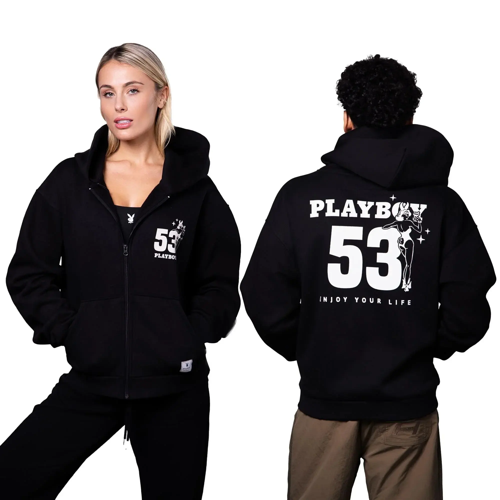 Playboy 53 Zip Up Hoodie - TikTok Shop