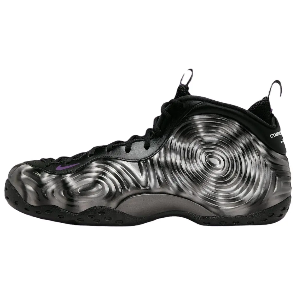Nike Cdg X Air Foamposite One Cat Eye Retro Mid Top Basketball Shoes Men's Black DJ7952-002