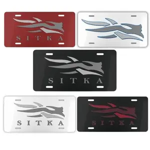 Sitka Optifade Camo License Plate – for Big Game Hunting, Decorative Aluminum Car Tag, 12"x6", Pre-Drilled