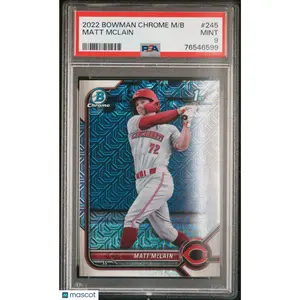 Matt Mclain 2022 Bowman Mega Box Chrome #245- PSA 9