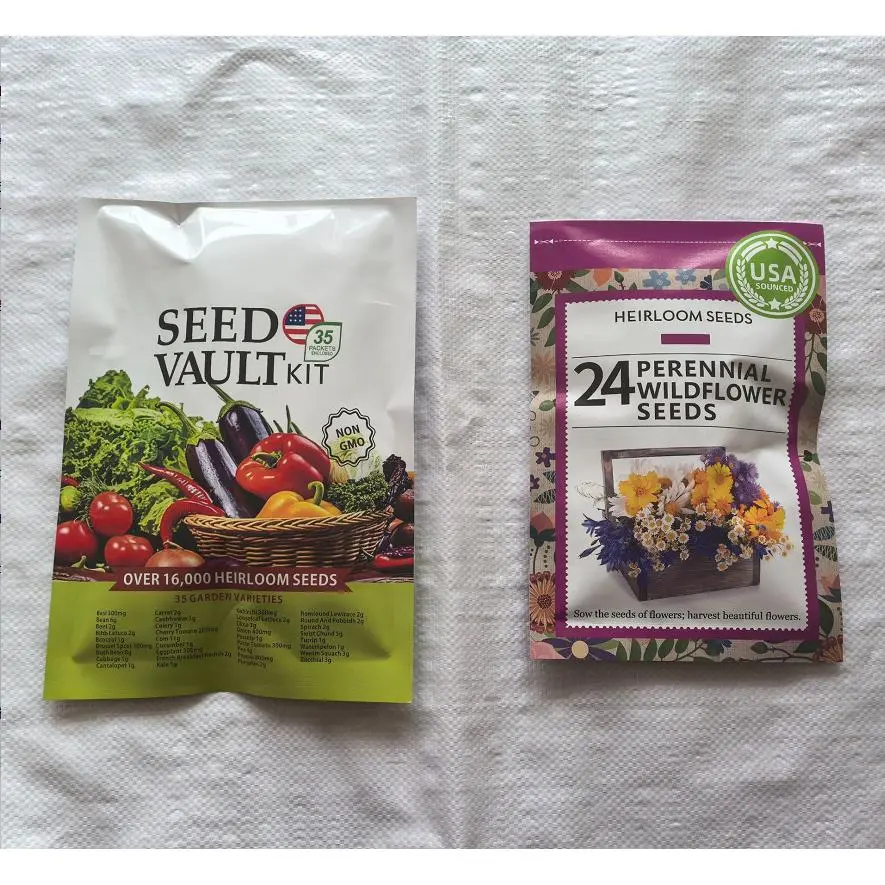 Vegetable seeds + flower seeds