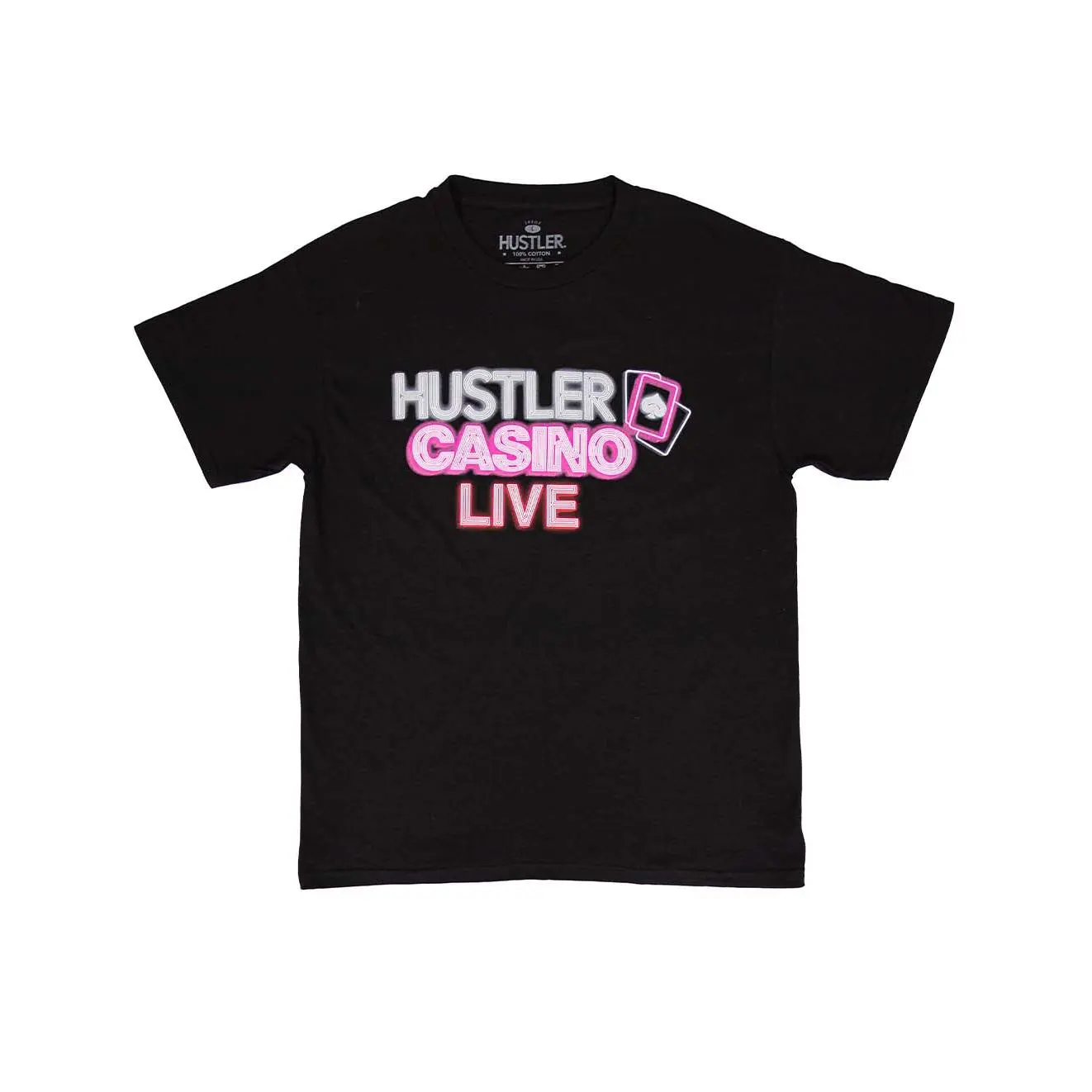 HUSTLER® Casino Neon Live T-Shirt