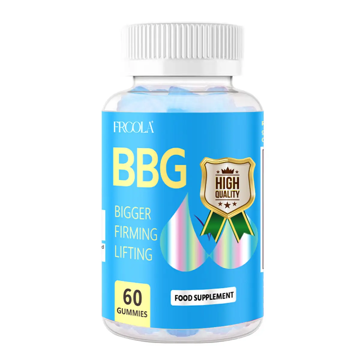 Frcola Health Gummies for Women's Wellness Blueberry Flavored with Essential Vitamins & Herbal Extract 60 Count Dietary Supplement - Edible