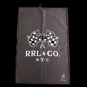 RRL - -  small 16" x 24" Tour Caddy Towel for Golfers, Portable Absorbent Sports Towel for Tour Golf Bag Use Scotty