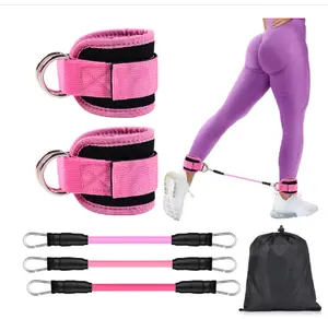 2026 Ankle Resistance Bands with Cuffs – Wrap, attach, and fire up your glutes. Perfect for kickbacks, hip thrusts, and leg days. Booty‑lifting set that stays put while you squat and lunge. Your new workout BFF for home or gym.