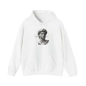 Classical Statue Portrait Hoodie | Marble Bust Graphic Sweatshirt