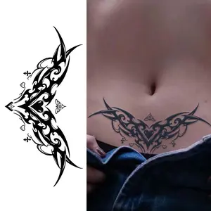 (6 Temporary Stickers with 3 Items & 3 Random Designs)Waterproof Herbal Temporary Tattoo Stickers - Realistic, Long-L