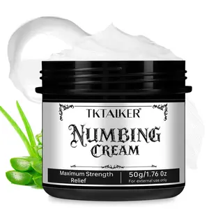 Tktalker Tattoo Care Balm, Local Skin Care Cream for Tattoos, Relief for Irritated Skin, Non-Flammable, No Alcohol or Aerosol, Tattoo Numbing Cream
