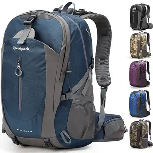 SPEEDPARK Waterproof 40L Hiking Backpack - Multicompartment, Ventilation, Zip Closure Outdoor Daypack for Men, Women Commuters tiktokshopspringglowup