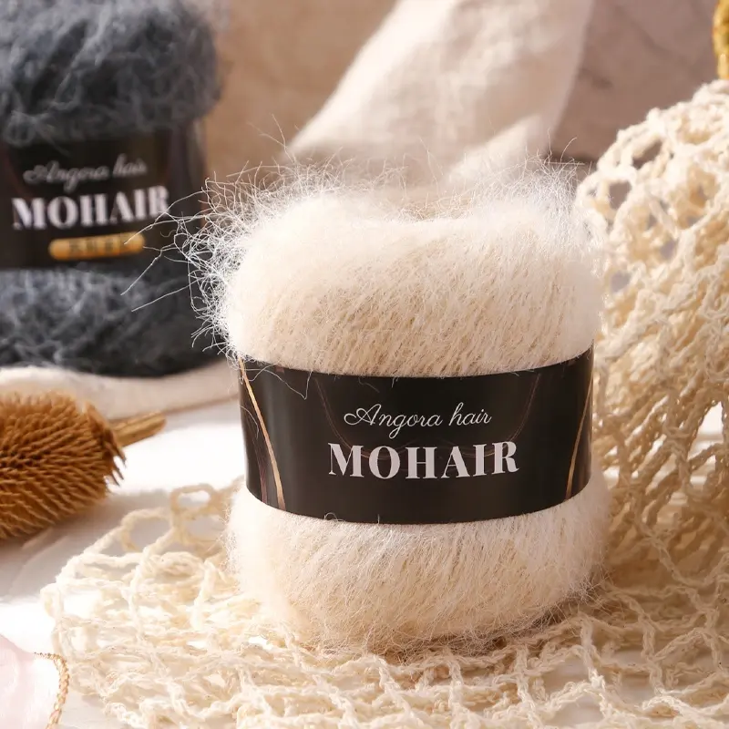 Ultra-Soft Alpaca Wool Premium Yarn, Hand Knitting Material, Lightweight Knitting, 200g/7.05oz Pack, for Fashion Sweaters, Warm Scarves, Hats, Coats, Blankets