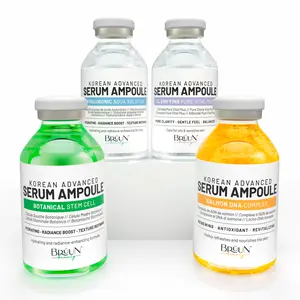 BRÜUN Advance Microneedling Korean Serum - 4 Different Booster Ampule Kit for Face and Body Including (AC + SC + SD + HY Control Serums) – Use with or without Dr Pen