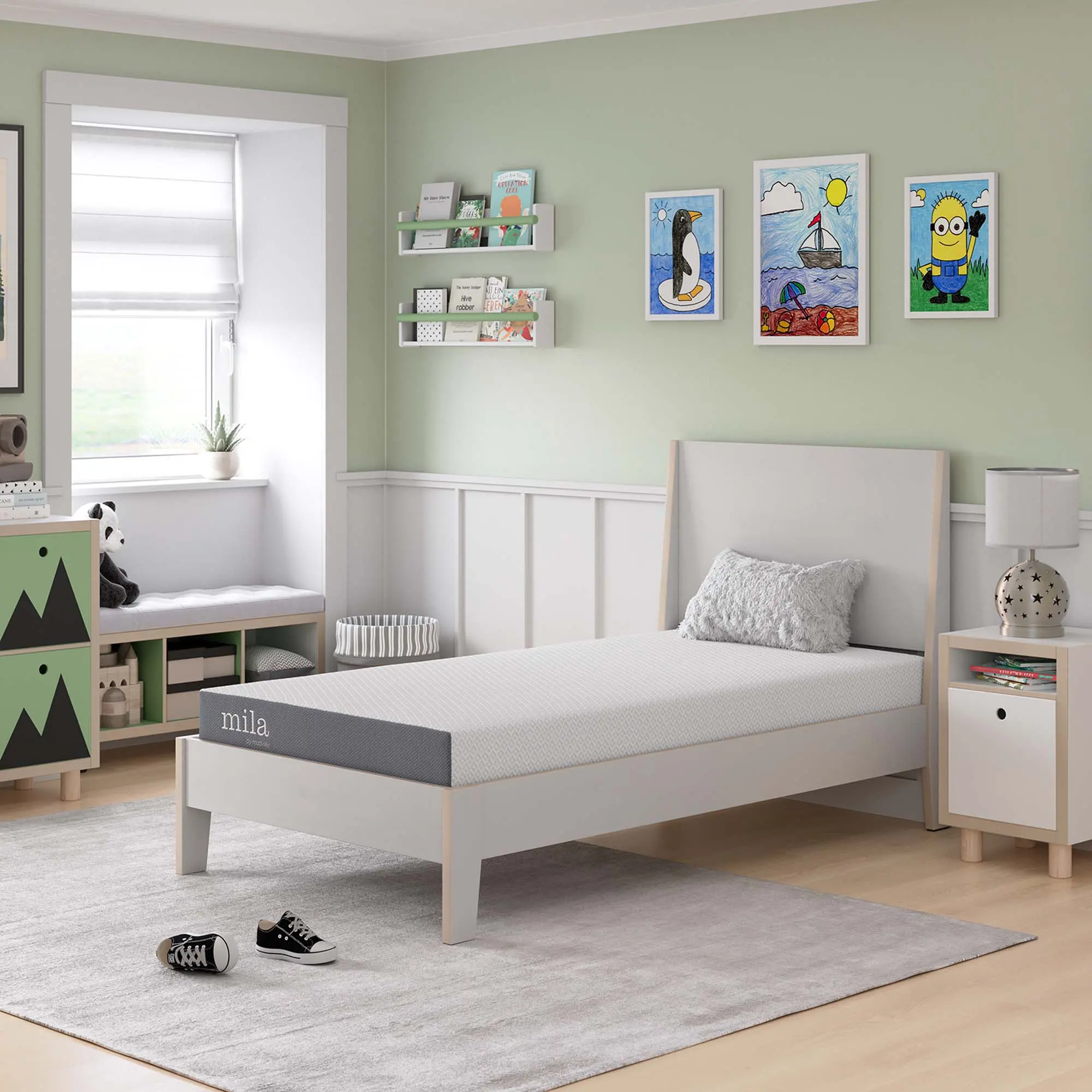 Mila 6" Narrow Twin Mattress in White Mila 6" Narrow Twin Mattress in White
