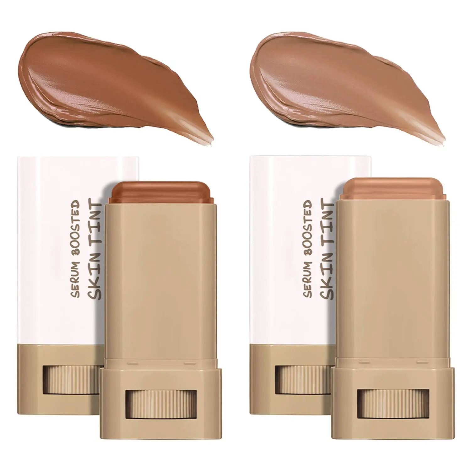 Beauty Balm Serum Boosted Skin Tint, Foundation Stick, Tinted Moisturizer for Face, Full Coverage Foundation, Concealer Stick for Foundation Makeup, Contour Sticks for Face Makeup, Dewy Finish ( # 0306)