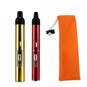 2026 Waterproof Slim Blue Flame Lighter  Refillable Windproof Fire Starter with Storage Bag for Outdoor Use（Gasfree）