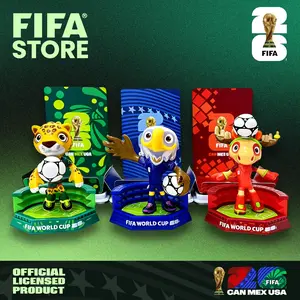 【FIFA Official Licensed】 2026 World Cup Mascot Figures – Maple (Canada), Zayu (Mexico), Clutch (USA) | 6cm/2.36inch Mini Collectible Soccer Toys, Fan Souvenir Gift, Desk DecorFIFA