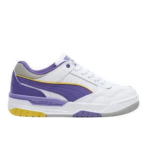 PUMA Mens Rebound Retro Lace Up Sneakers Shoes Casual - White