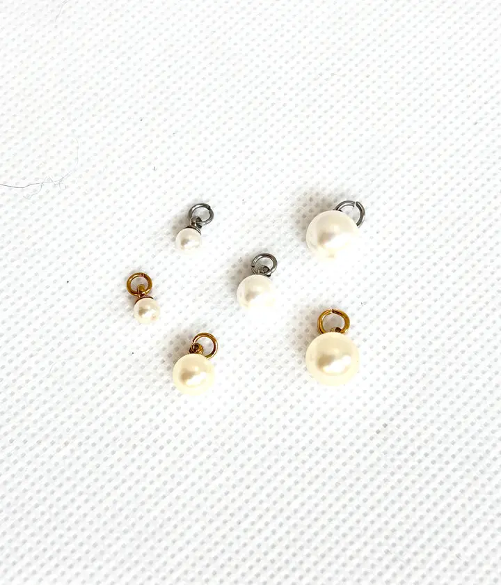 Glass Pearl Charm